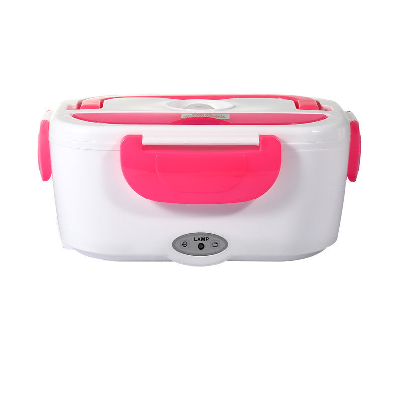 Electronic Lunch Box with spoon and power cord | Red