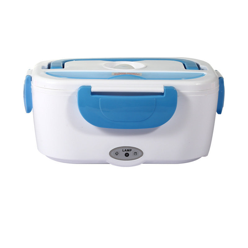 Electronic Lunch Box with spoon and power cord | Blue