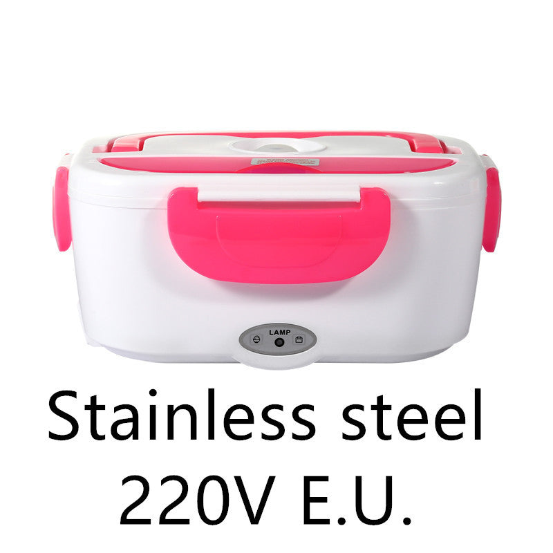 Electronic Lunch Box with spoon and power cord | Red