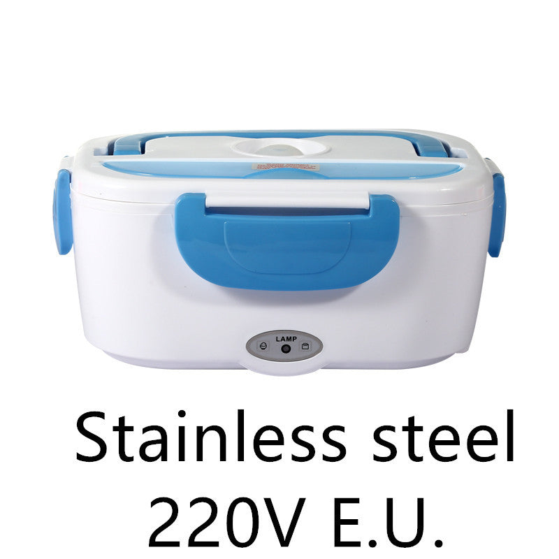 Electronic Lunch Box with spoon and power cord | Blue