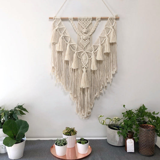 Handwoven Macramé Wall Hanging for Bohemian Wall Decor