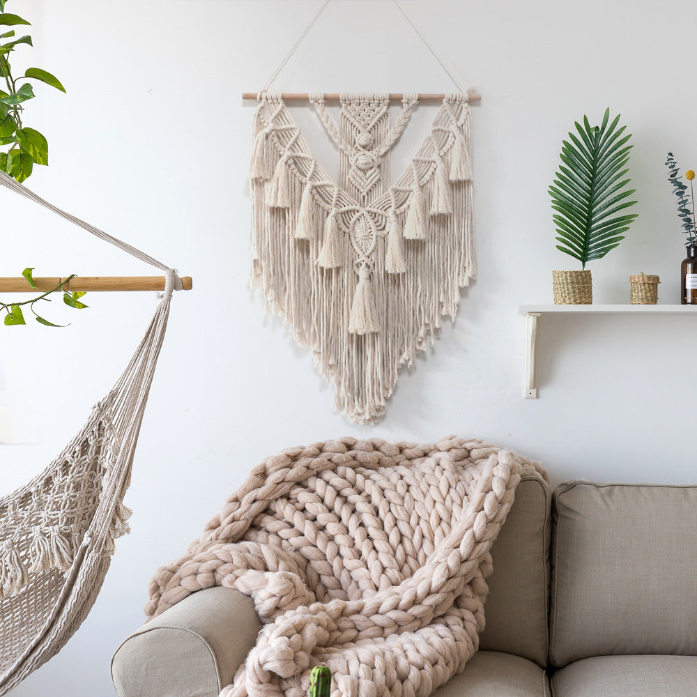 Handwoven Macramé Wall Hanging for Bohemian Wall Decor