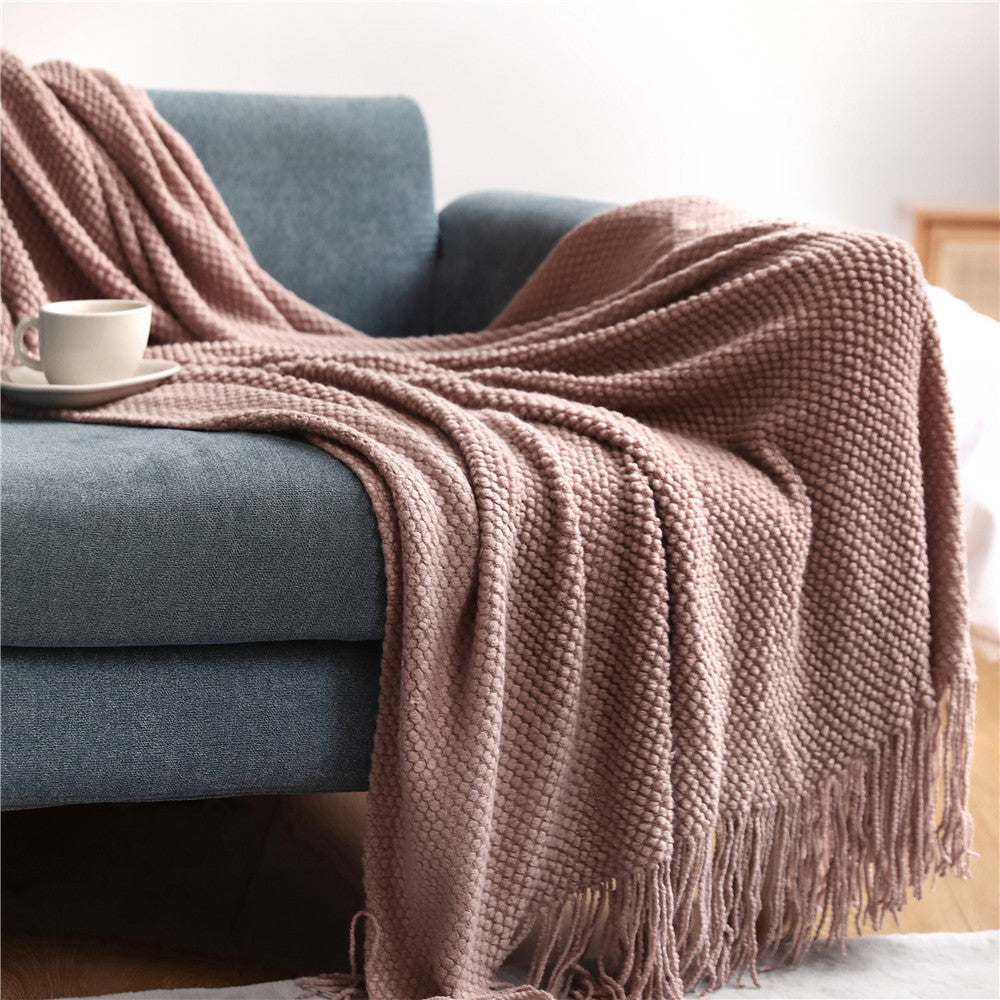 Marmigo CozySofa Blanket in Elegant Design | Pink