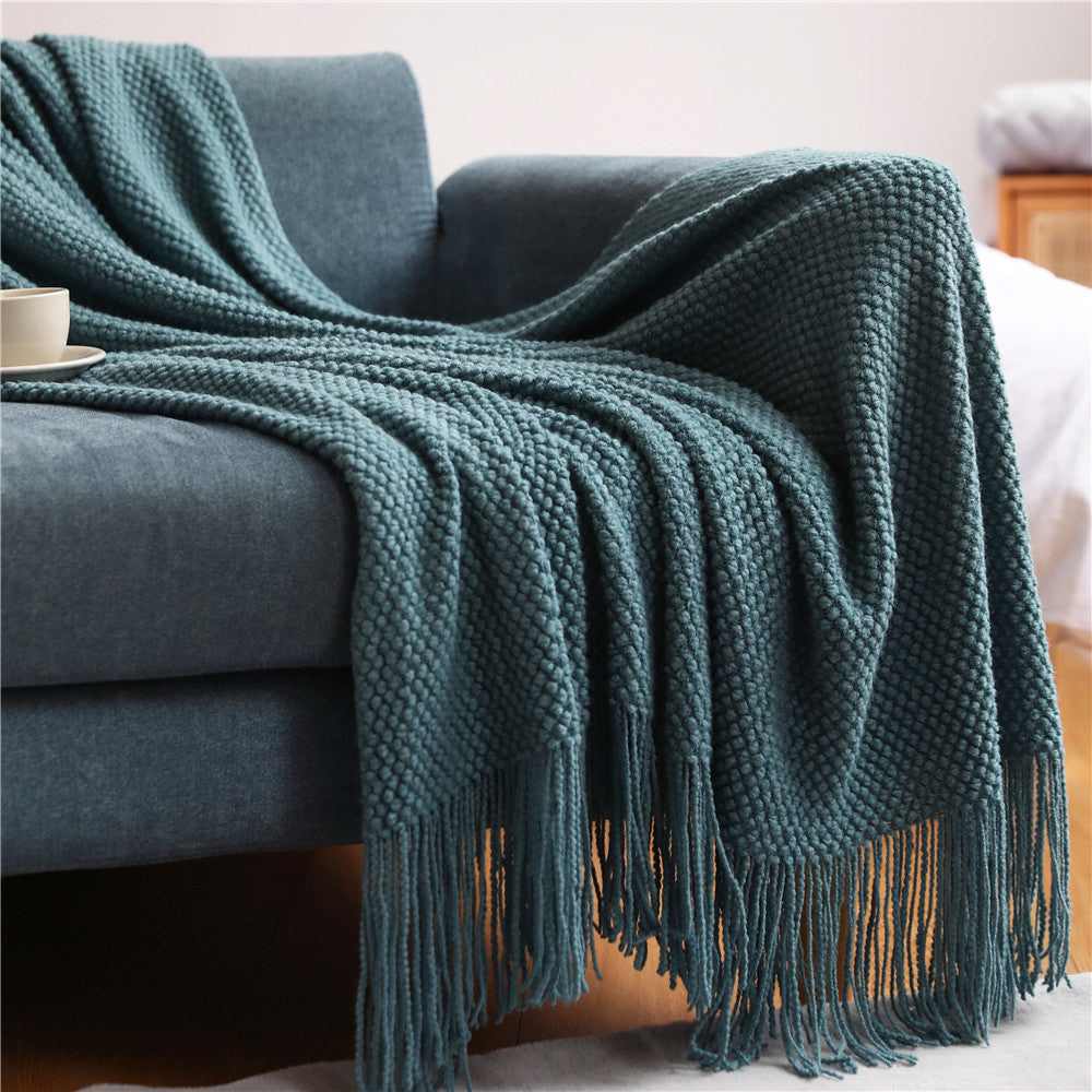 Marmigo CozySofa Blanket in Elegant Design | Blue