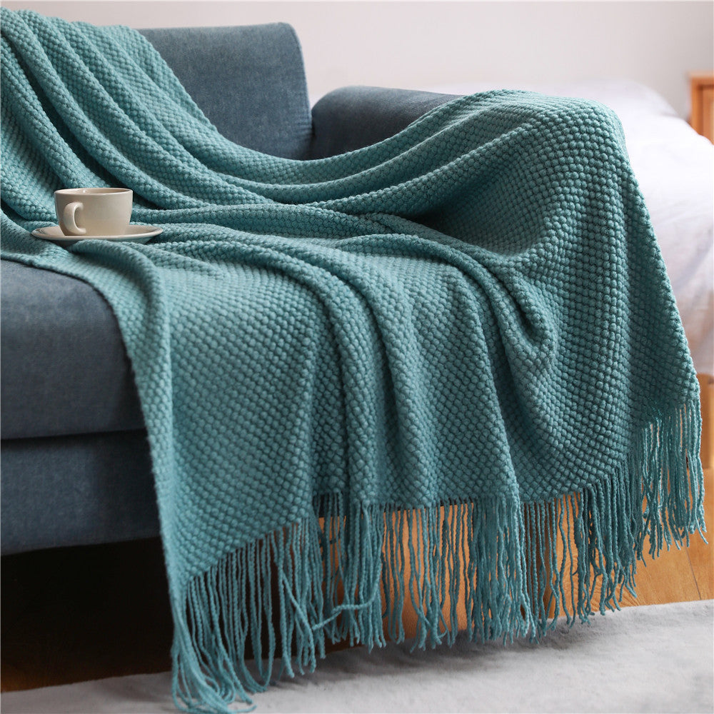 Marmigo CozySofa Blanket in Elegant Design | Green