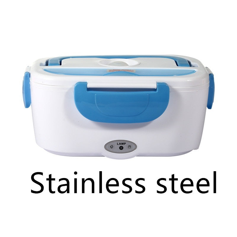 Electronic Lunch Box with spoon and power cord | Blue