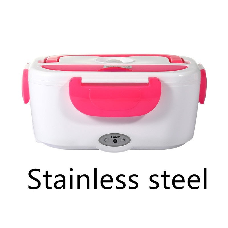 Electronic Lunch Box with spoon and power cord | Red