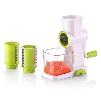 Vegetable shredding with stainless steel kitchen shredder