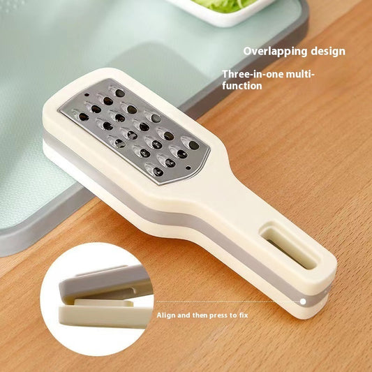 Stainless Steel 3-in-1 Grater with Peeling Function