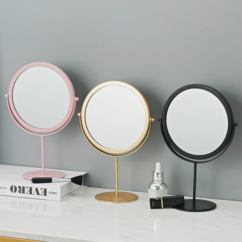 Iron Frame Makeup Mirror in Bedroom Setting