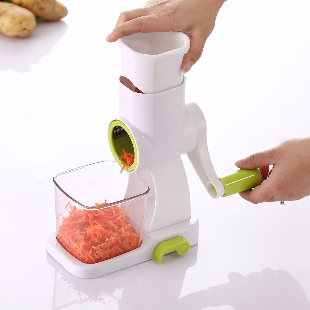 Vegetable shredding with stainless steel kitchen shredder