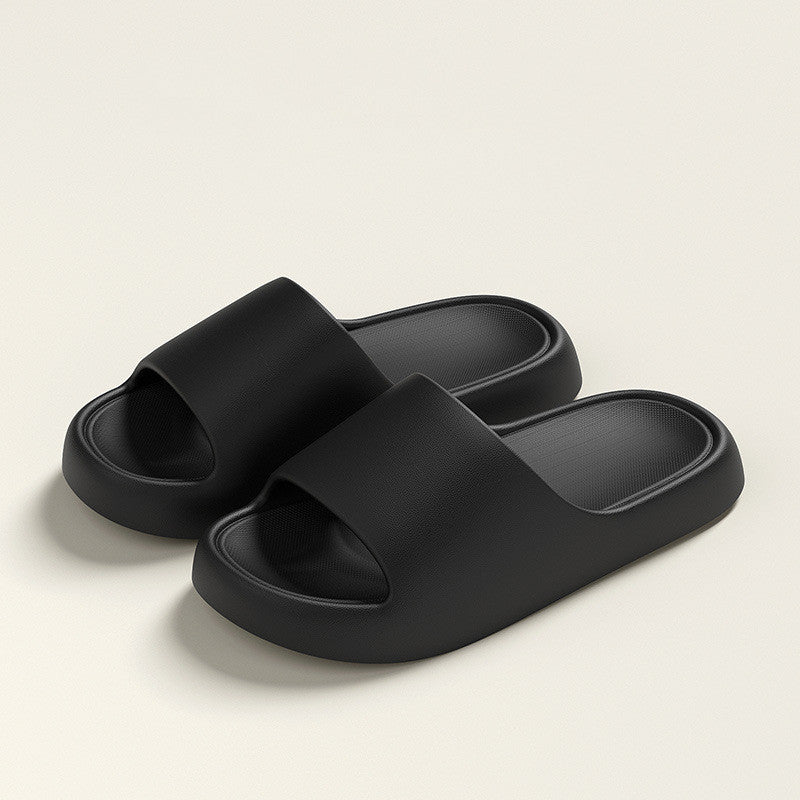 Comfortable house shoes with wear-resistant EVA soles | Black