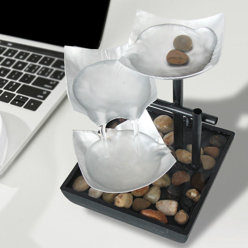 Compact Desktop Fountain enhancing room ambiance