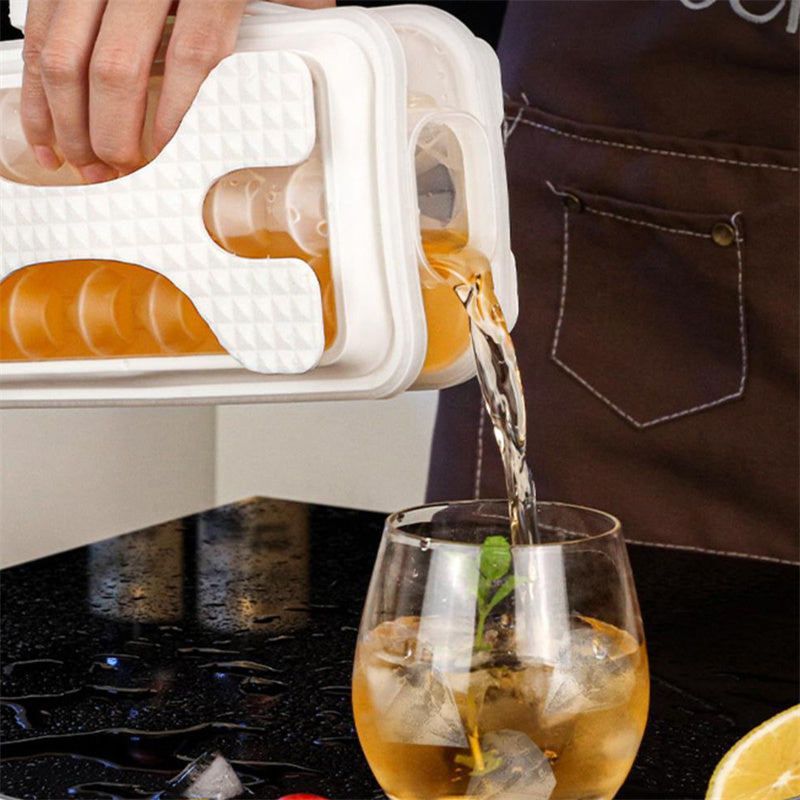 Durable 2 in 1 Ice Cube Tray for Creative Drinks