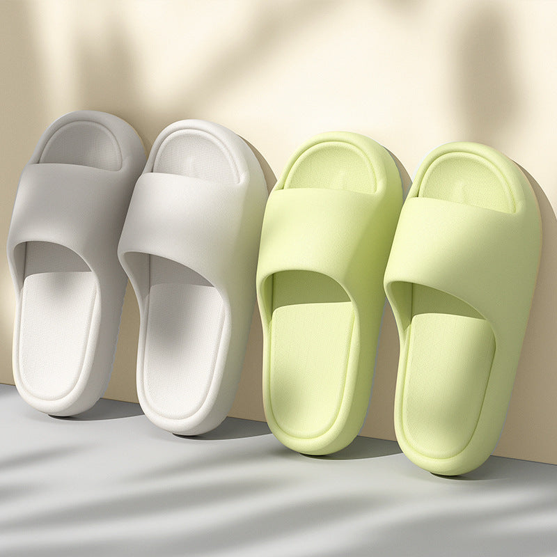 Comfortable house shoes with wear-resistant EVA soles