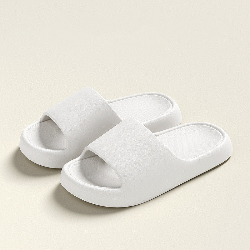 Comfortable house shoes with wear-resistant EVA soles | White