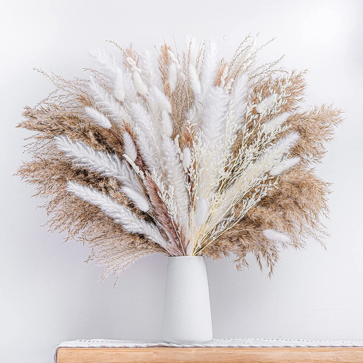 Dried Flower Bouquet in Elegant Vase